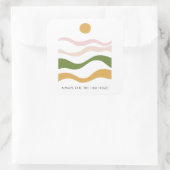 抽象芸術やる気を起こさせる引用文ザハイロード スクエアシール (バッグ)