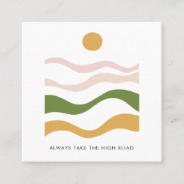 抽象芸術やる気を起こさせる引用文ザハイロード スクエア名刺