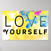 抽象芸術やる気を起こさせる引用文愛 ポスター (正面)