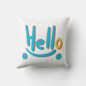 抽象芸術よくはしゃぐハローパターンアート クッション (裏面)