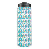 抽象芸術よくはしゃぐハローパターンアート タンブラー (正面)