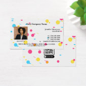 抽象芸術よくはしゃぐメンフィス名刺 (デスク)