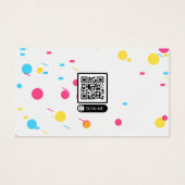 抽象芸術よくはしゃぐメンフィス名刺 (裏面)