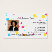 抽象芸術よくはしゃぐメンフィス名刺 (正面)