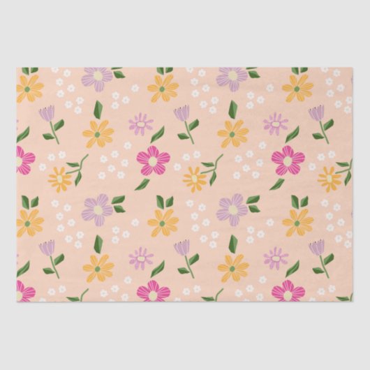 抽象芸術よくはしゃぐ花 薄葉紙 (正面)