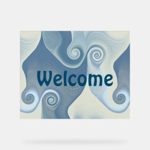 抽象芸術らせん状のエネルギー – シームレスなパターン26 アクリルサイン