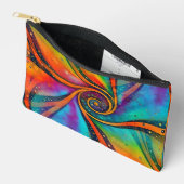 抽象芸術らせん状のエネルギー – シームレスなパターン9 アクセサリーポーチ (見開き)