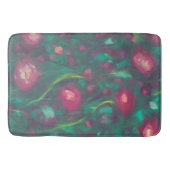 抽象芸術を抑えた赤いバラ バスマット (正面)