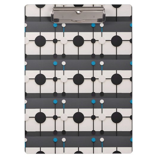 抽象芸術を特徴とする幾何学模様 クリップボード (正面)