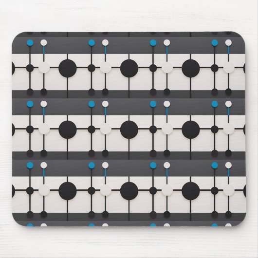 抽象芸術を特徴とする幾何学模様 マウスパッド (正面)