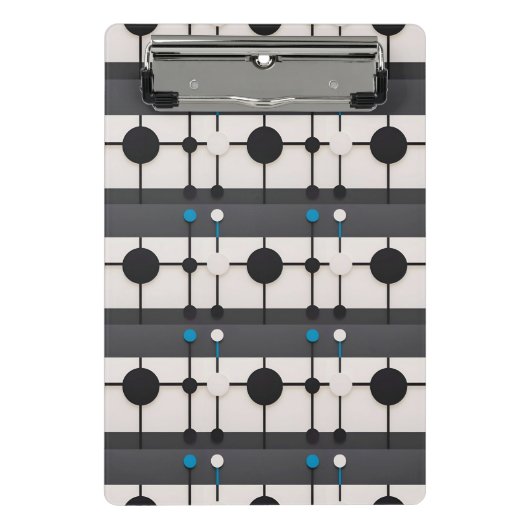 抽象芸術を特徴とする幾何学模様 ミニクリップボード (正面)