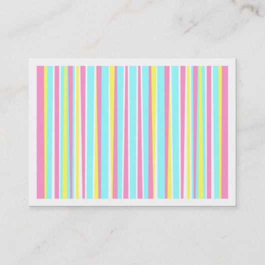 抽象芸術を縞で飾ります 名刺 (正面)