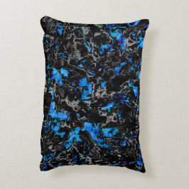 抽象芸術を見るこうもりの翼の染色されたターコイズ アクセントクッション