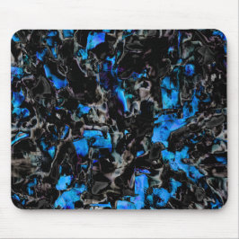 抽象芸術を見るこうもりの翼の染色されたターコイズ マウスパッド