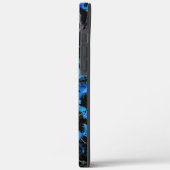 抽象芸術を見るこうもりの翼の染色されたターコイズ Case-Mate iPhoneケース (裏面 / 左)