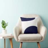 抽象芸術アはっきりしたートダークブルーホワイト クッション (椅子)