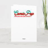 抽象芸術アイアート |女性の顔 カード (裏面)