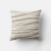 抽象芸術アイボリーテクスチャ クッション (裏面)