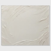 抽象芸術アイボリーテクスチャ ラッピングペーパー (フラット)