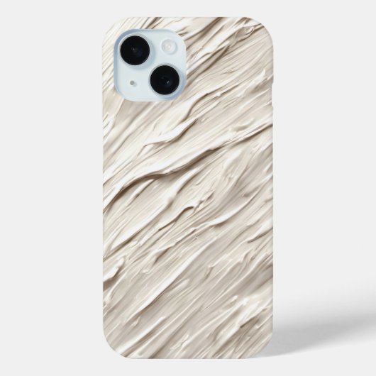 抽象芸術アイボリーテクスチャ Case-Mate iPhoneケース (裏面)