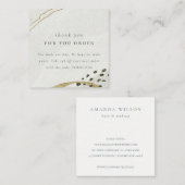 抽象芸術アイボリー金ゴールドご注文の割引 スクエア名刺 (正面/裏面)