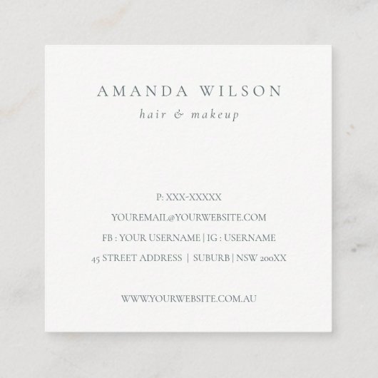 抽象芸術アイボリー金ゴールドご注文の割引 スクエア名刺 (裏面)