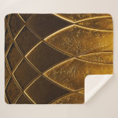 抽象芸術アエレガントートデコ幾何学的装飾を施したゴール シェルパブランケット (正面(横))