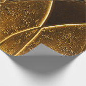 抽象芸術アエレガントートデコ幾何学的装飾を施したゴール ラッピングペーパー (角)