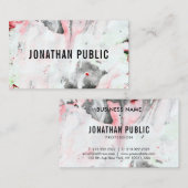 抽象芸術アエレガントートブラックアンドレッドテンプレートトレンディー 名刺 (正面/裏面)