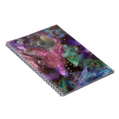 抽象芸術アカラフルート宇宙星雲 ノートブック (右側)