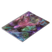 抽象芸術アカラフルート宇宙星雲 ノートブック (左側)