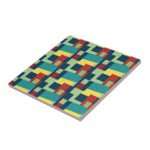 抽象芸術アカラフルート幾何モダン タイル (側面)