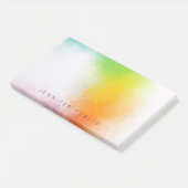 抽象芸術アカラフルート青紫緑赤オレンジ ポストイット (アングル)