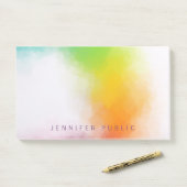 抽象芸術アカラフルート青紫緑赤オレンジ ポストイット (デスク)