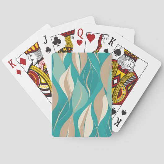 抽象芸術アクアとタン離れ トランプ (裏面)