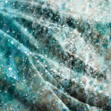 抽象芸術アクアウォーターカラーフローリッシュ60"x80"