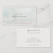 抽象芸術アクアシルバーストークウォーターアポイントメント 名刺 (正面/裏面)