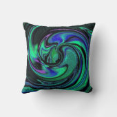 抽象芸術アクアスワール装飾用クッション クッション (裏面)