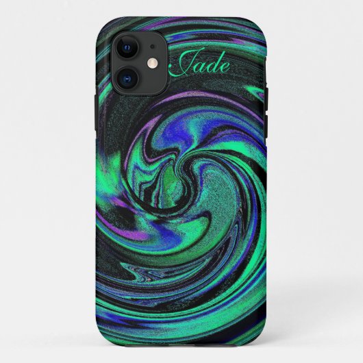 抽象芸術アクアスワールiPhone 5ケース Case-Mate iPhoneケース (裏面)