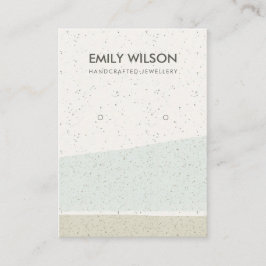 抽象芸術アクアセラミック波イヤリング表示ロゴ 名刺