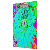 抽象芸術アクアデコレーションダリアフラワー クリップボード (左)