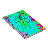 抽象芸術アクアデコレーションダリアフラワー ノートブック (右側)