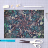 抽象芸術アクアフラクタル36背景 薄葉紙 (クラフト)