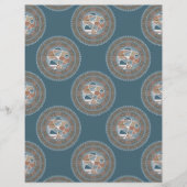 抽象芸術アクセント華美水玉模様マンダラスクラップブック (正面)