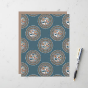 抽象芸術アクセント華美水玉模様マンダラスクラップブック