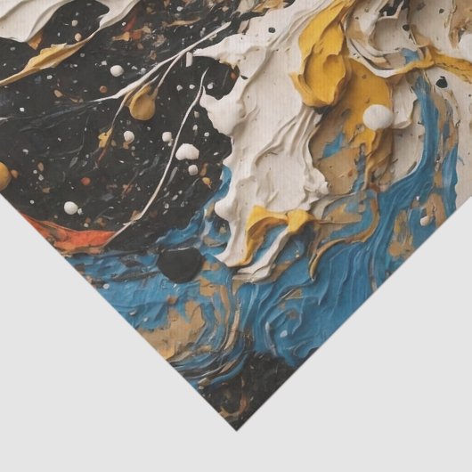 抽象芸術アクリルスプラッシュ背景の切り離し 薄葉紙 (詳細)