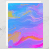 抽象芸術アクリルフロースクラップブック紙 (正面/裏面)