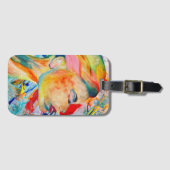 抽象芸術アクリルラゲージタグ ラゲッジタグ (正面横)