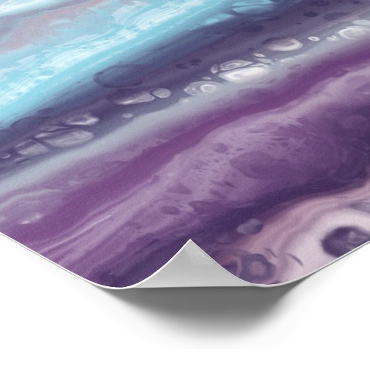 抽象芸術アクリル合流壁芸術 ポスター (角)