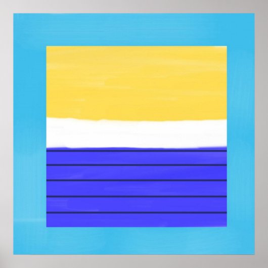 抽象芸術アクリル絵画系 ポスター (正面)